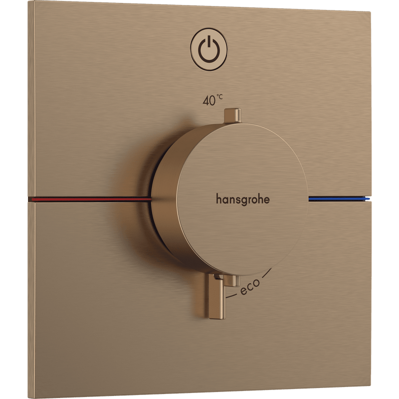 hansgrohe Hansgrohe ShowerSelect Comfort E Termostatarmatur til indbygning med afspærring til 1 udtag – børstet bronze PVD