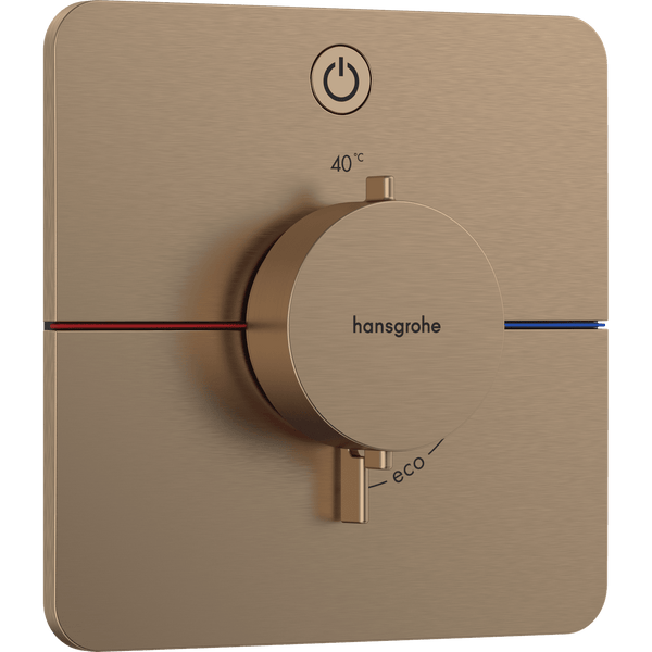 hansgrohe Hansgrohe ShowerSelect Comfort Q Termostatarmatur til indbygning med afspærring til 1 udtag – børstet bronze PVD