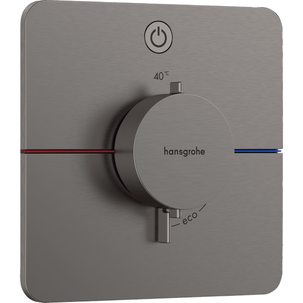 hansgrohe Hansgrohe ShowerSelect Comfort Q Termostatarmatur til indbygning med afspærring til 1 udtag – børstet sort krom PVD