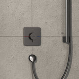 hansgrohe Hansgrohe ShowerSelect Comfort Q Termostatarmatur til indbygning med afspærring til 1 udtag – børstet sort krom PVD