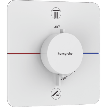 hansgrohe Hansgrohe ShowerSelect Comfort Q Termostatarmatur til indbygning med afspærring til 2 udtag – mat hvid