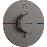 hansgrohe Hansgrohe ShowerSelect Comfort S Termostatarmatur til indbygning med afspærring til 1 udtag – børstet sort krom PVD
