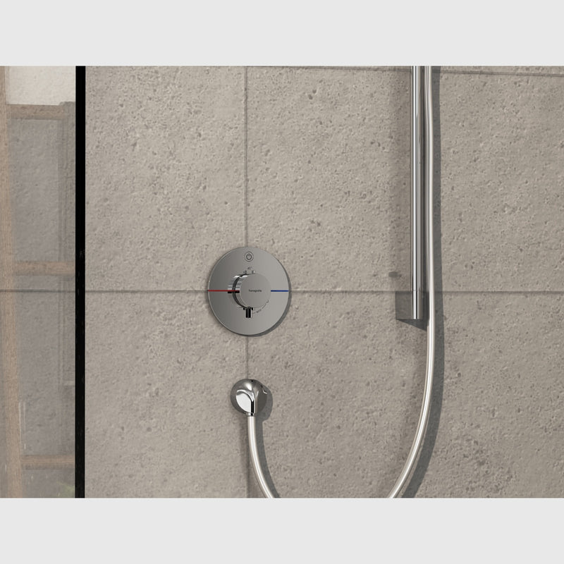 hansgrohe Bruser til indbygning Hansgrohe ShowerSelect Comfort S Termostatarmatur til indbygning med afspærring til 1 udtag – krom