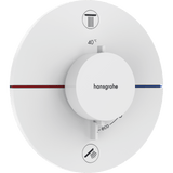 hansgrohe Hansgrohe ShowerSelect Comfort S Termostatarmatur til indbygning med afspærring til 2 udtag – mat hvid