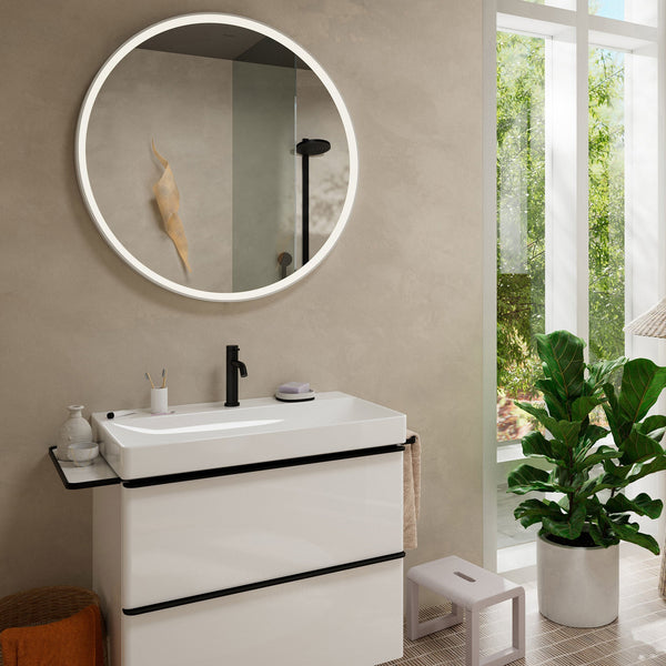 hansgrohe Håndvaskarmatur Hansgrohe Tecturis S 1-grebs håndvaskarmatur 110 EcoSmart+ med løft-op bundventil – mat sort