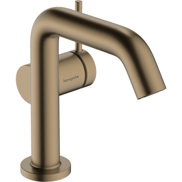 hansgrohe Håndvaskarmatur Hansgrohe Tecturis S 1-grebs håndvaskarmatur 110 Fine CoolStart med push-open bundventil – børstet bronze