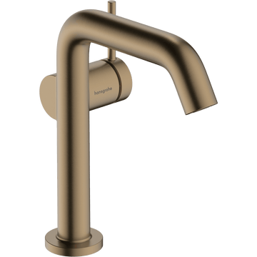 hansgrohe Håndvaskarmatur Hansgrohe Tecturis S 1-grebs håndvaskarmatur 150 Fine CoolStart med push-open bundventil – børstet bronze