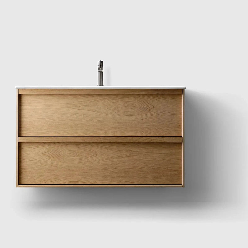 HAVEN Badeværelsesmøbler HAVEN H2/100 - Oak Wood med bordplade i porcelæn