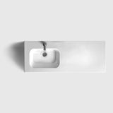 HAVEN Badeværelsesmøbler HAVEN H2/120 - Walnut Wood med vask til højre/venstre i porcelæn