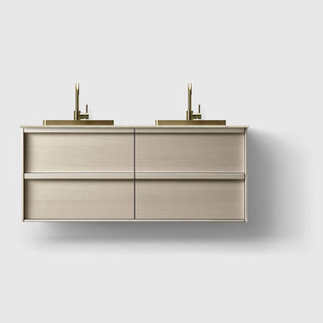 HAVEN Badeværelsesmøbler HAVEN H2/140 - Light Ash Wood med stenbordplade