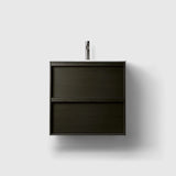 HAVEN Badeværelsesmøbler HAVEN H2/60 - Dark Wood med bordplade i porcelæn