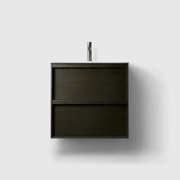 HAVEN Badeværelsesmøbler HAVEN H2/60 - Dark Wood med bordplade i porcelæn