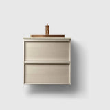 HAVEN Badeværelsesmøbler HAVEN H2/60 - Light Ash Wood med stenbordplade
