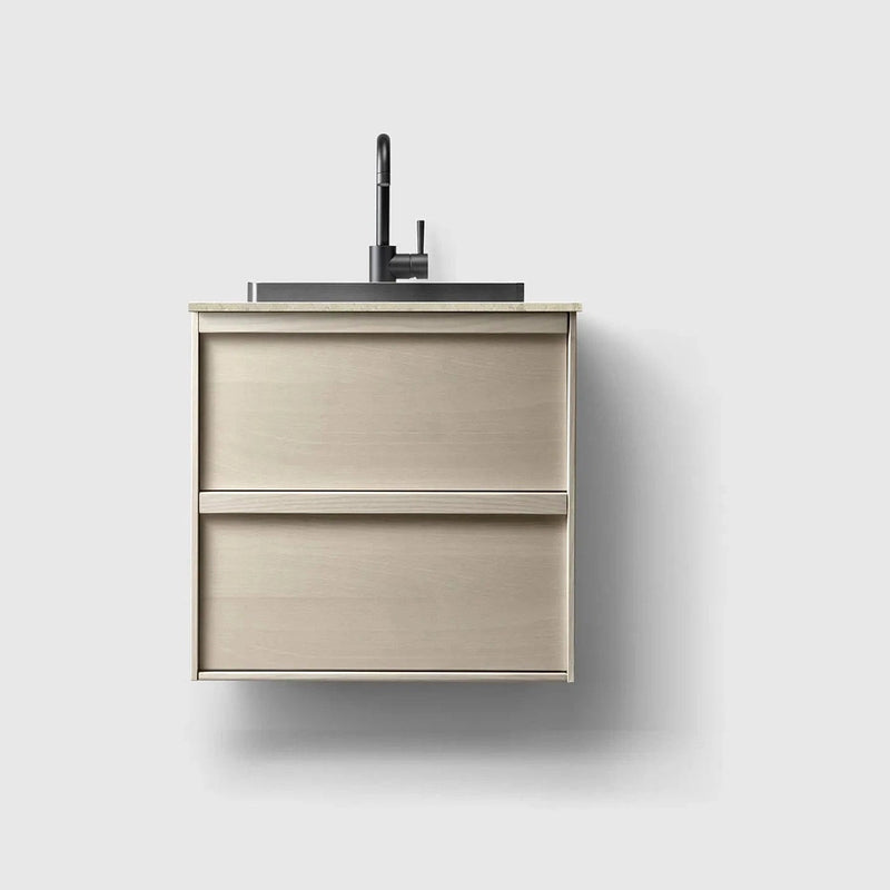 HAVEN Badeværelsesmøbler HAVEN H2/60 - Light Ash Wood med stenbordplade