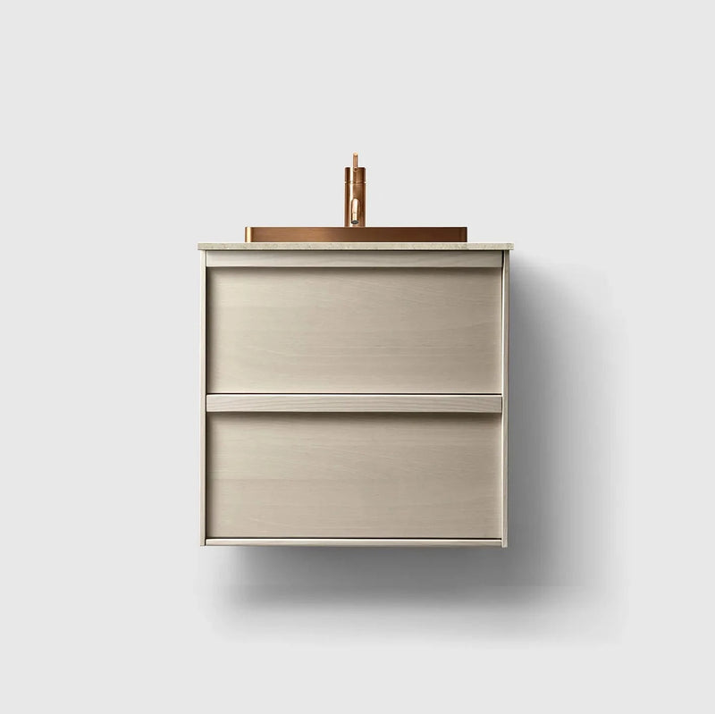 HAVEN Badeværelsesmøbler HAVEN H2/60 - Light Ash Wood med stenbordplade