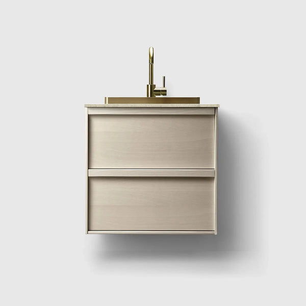HAVEN Badeværelsesmøbler HAVEN H2/60 - Light Ash Wood med stenbordplade
