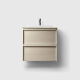 HAVEN Badeværelsesmøbler HAVEN H2/60 - Light Ash Wood med stenbordplade