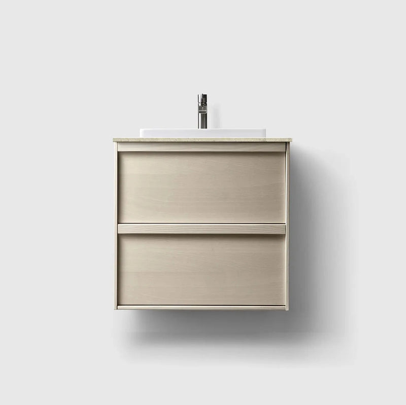 HAVEN Badeværelsesmøbler HAVEN H2/60 - Light Ash Wood med stenbordplade