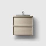 HAVEN Badeværelsesmøbler HAVEN H2/60 - Light Ash Wood med stenbordplade