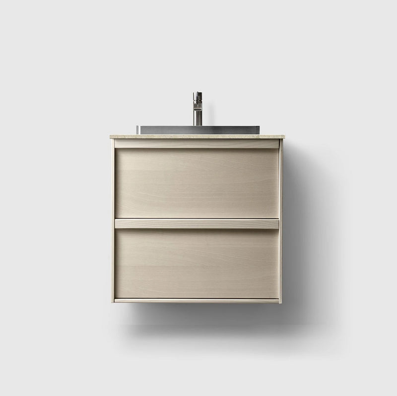 HAVEN Badeværelsesmøbler HAVEN H2/60 - Light Ash Wood med stenbordplade