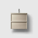 HAVEN Badeværelsesmøbler HAVEN H2/60 - Light Ash Wood med stenbordplade