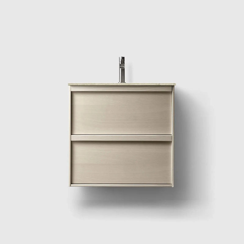 HAVEN Badeværelsesmøbler HAVEN H2/60 - Light Ash Wood med stenbordplade