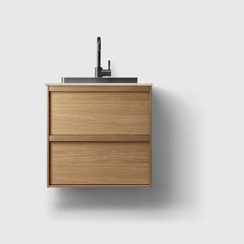 HAVEN Badeværelsesmøbler HAVEN H2/60 - Oak Wood med stenbordplade