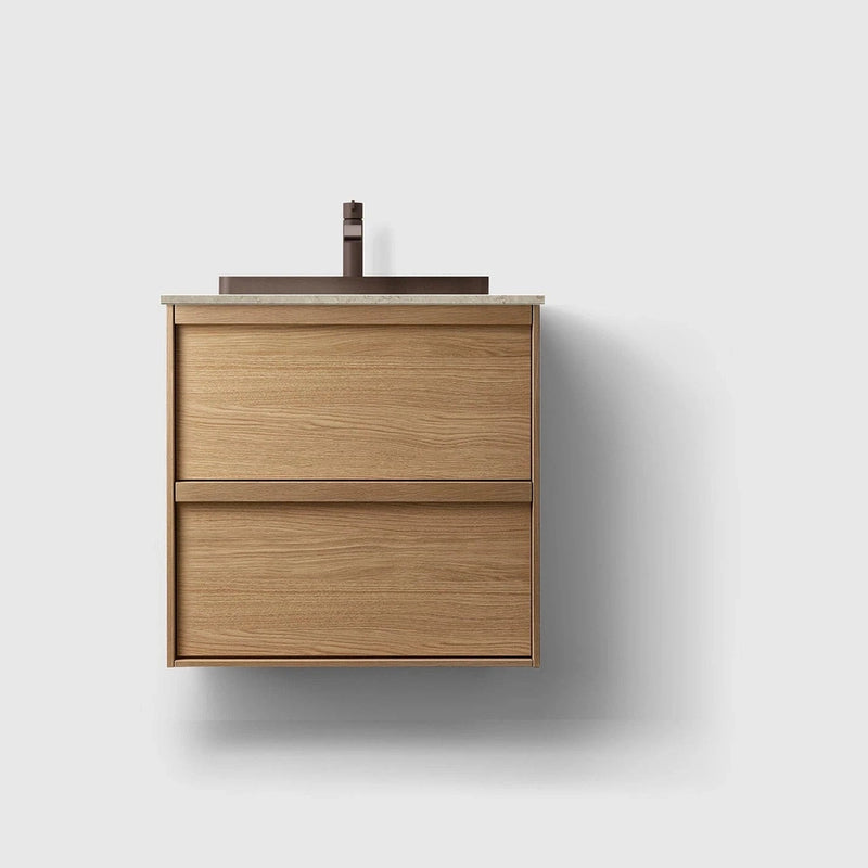 HAVEN Badeværelsesmøbler HAVEN H2/60 - Oak Wood med stenbordplade