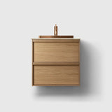 HAVEN Badeværelsesmøbler HAVEN H2/60 - Oak Wood med stenbordplade
