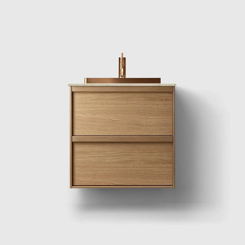 HAVEN Badeværelsesmøbler HAVEN H2/60 - Oak Wood med stenbordplade