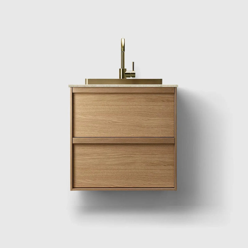 HAVEN Badeværelsesmøbler HAVEN H2/60 - Oak Wood med stenbordplade