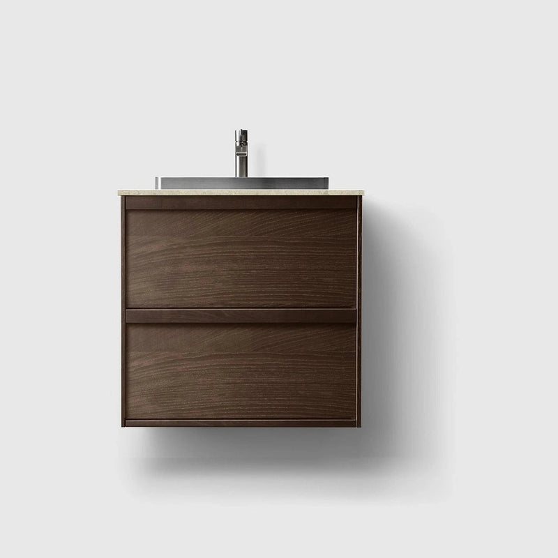 HAVEN Badeværelsesmøbler HAVEN H2/60 - Smoked Oak Wood med stenbordplade