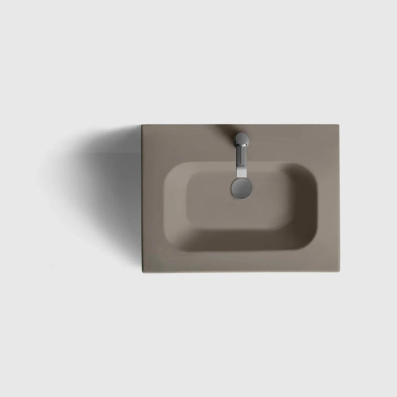 HAVEN Badeværelsesmøbler HAVEN H2/60 - Walnut Wood med bordplade i porcelæn