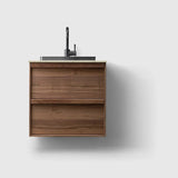 HAVEN Badeværelsesmøbler HAVEN H2/60 - Walnut Wood med stenbordplade