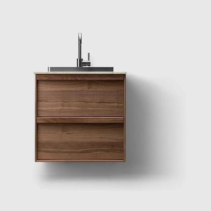 HAVEN Badeværelsesmøbler HAVEN H2/60 - Walnut Wood med stenbordplade