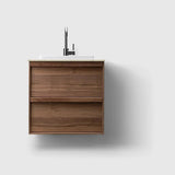 HAVEN Badeværelsesmøbler HAVEN H2/60 - Walnut Wood med stenbordplade