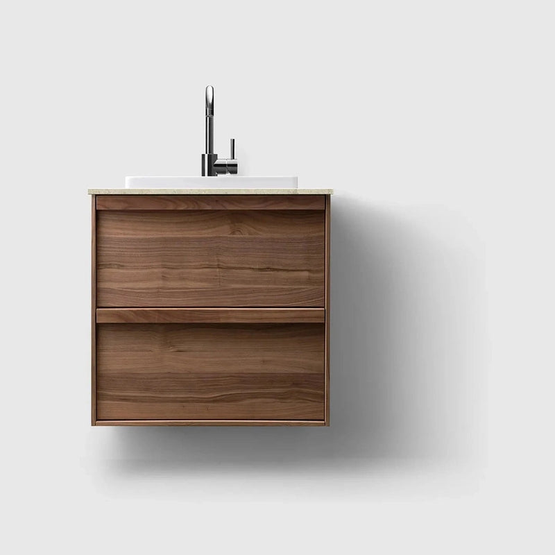 HAVEN Badeværelsesmøbler HAVEN H2/60 - Walnut Wood med stenbordplade