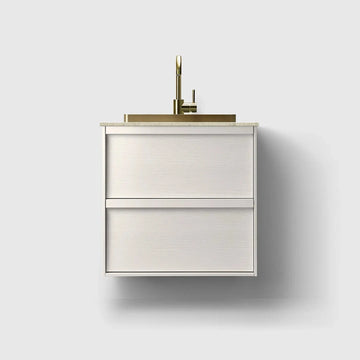 HAVEN Badeværelsesmøbler HAVEN H2/60 - White Wood med stenbordplade