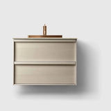 HAVEN Badeværelsesmøbler HAVEN H2/80 - Light Ash Wood med stenbordplade