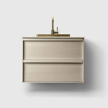 HAVEN Badeværelsesmøbler HAVEN H2/80 - Light Ash Wood med stenbordplade