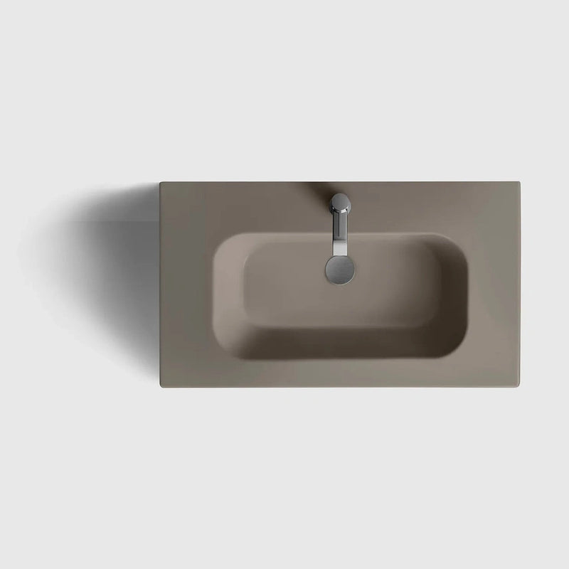 HAVEN Badeværelsesmøbler HAVEN H2/80 - White Wood med bordplade i porcelæn