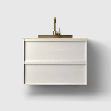 HAVEN Badeværelsesmøbler HAVEN H2/80 - White Wood med stenbordplade