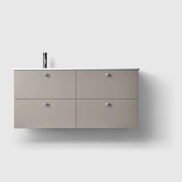 HAVEN Badeværelsesmøbler HAVEN H3/120 md vask til højre/venstre  - porcelænshåndvask - Warm Grey