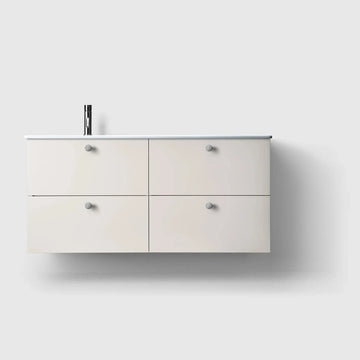 HAVEN Badeværelsesmøbler HAVEN H3/120 md vask til højre/venstre  - porcelænshåndvask - White