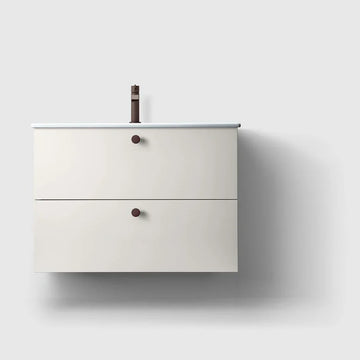 HAVEN Badeværelsesmøbler HAVEN H3/80S badeværelsesmøbel slim - porcelænshåndvask - White