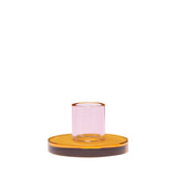 Hübsch Tilbehør Hübsch Astra Candleholder Small - orange/lyserød