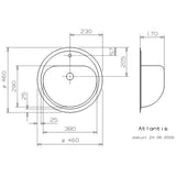Lavabo Håndvaske Lavabo Atlantis håndvask - Ø46 - rustfri stål