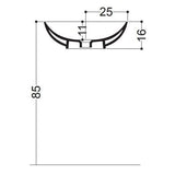 Lavabo Håndvaske Lavabo Axa Ciotola 50 porcelænshåndvask - 50x46cm - hvid