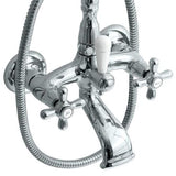 Lavabo Badekararmatur Lavabo Badekararmatur Retro med håndbrusesæt - krom