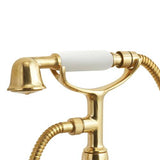 Lavabo Badekararmatur Lavabo Badekararmatur Retro med håndbrusesæt - messing